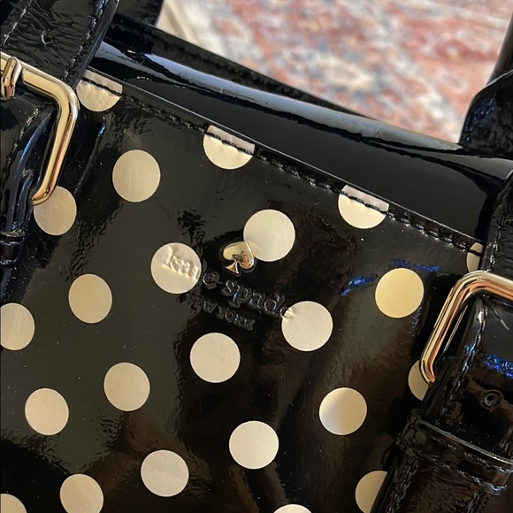 Kate Spade Polka Dot Black and White Purse - Picture 2 of 3
